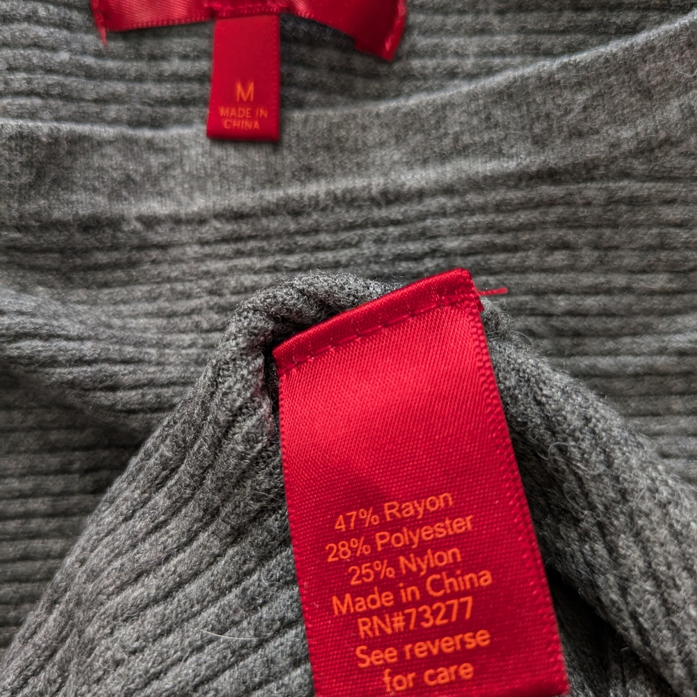 Jenni Gray Ribbed Knit Top - Picture 3 of 3